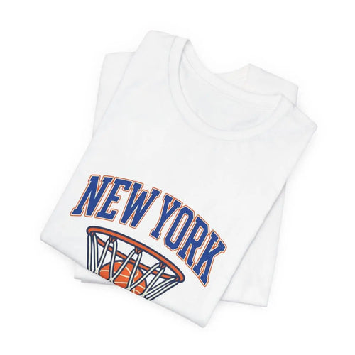 New York Basketball Hoop Tee | Vintage 80s-90s Streetwear, Five Boroughs Fan Shirt SYNC