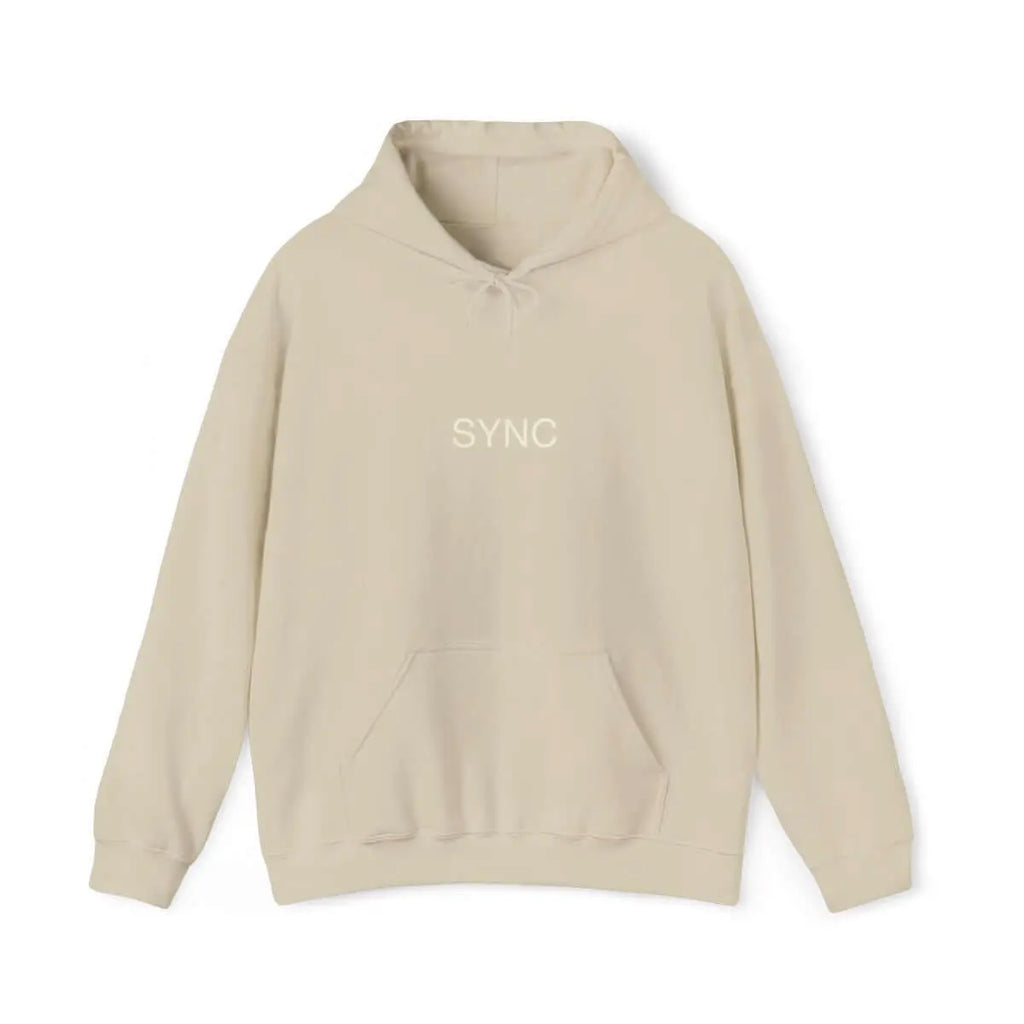 SYNC minimalist hoodie | cream pullover sweatshirt SYNC