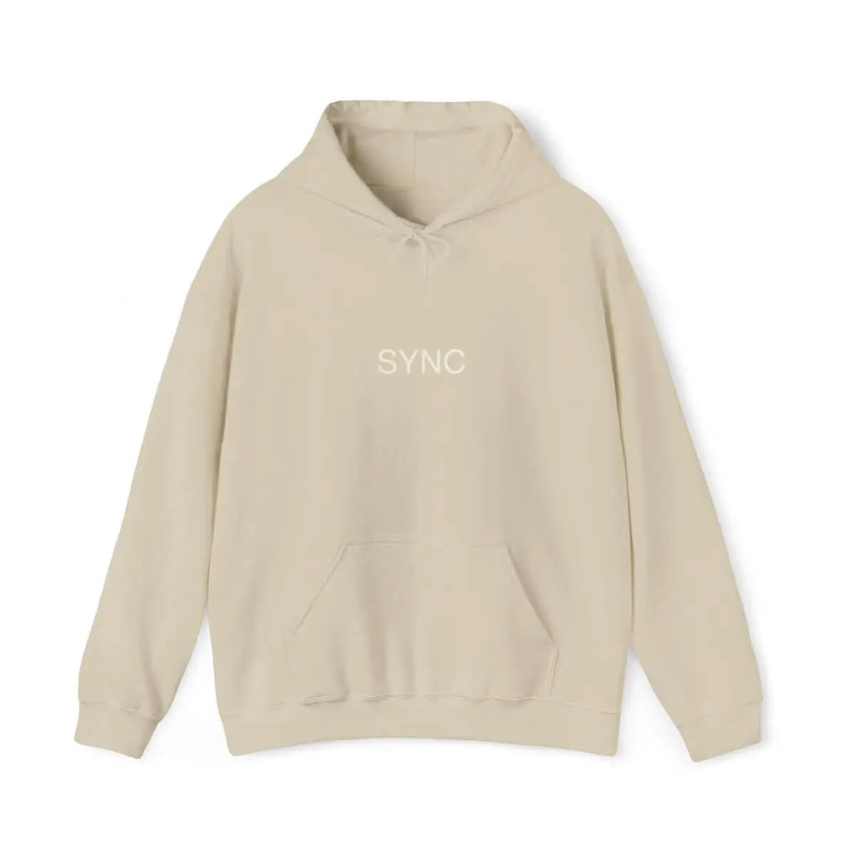 SYNC minimalist hoodie | cream pullover sweatshirt SYNC
